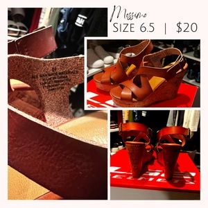 Leather & Cork Wedges